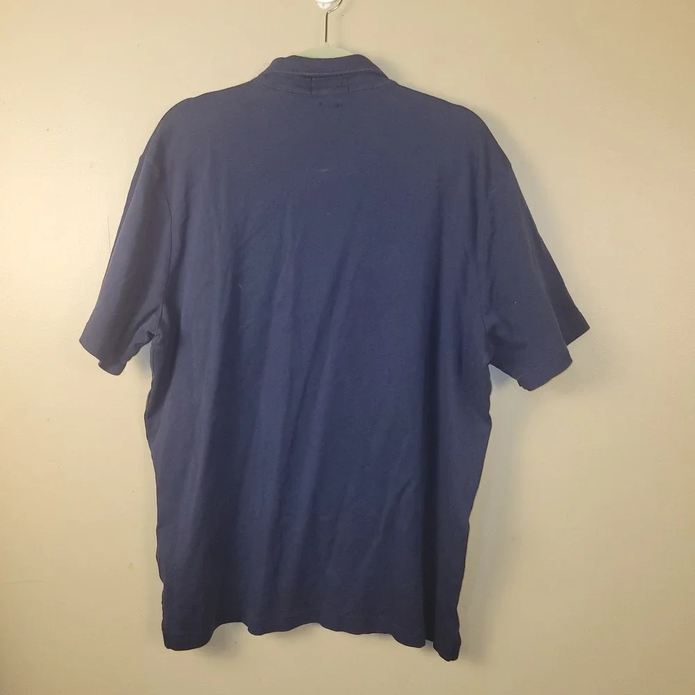 Polo Ralph Lauren‎ Classic Fit Polo Shirt Mens Large Navy Blue Short Sleeve...